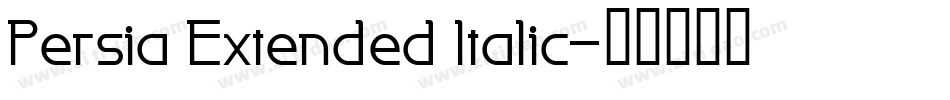 Persia Extended Italic字体转换